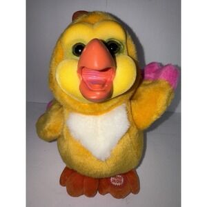 Vtg TL‎ Toys Pink Surfing Bird Dance Beat Plush Singing Dancing 80s 9" Toy VG